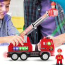 Caminhão de Bombeiro Brinquedo Infantil – Luzes 4D, Sirene Realista e Movimento Bate e Volta