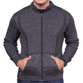 Cardigan Masculino em Tricot com Zíper Frontal e Bolsos