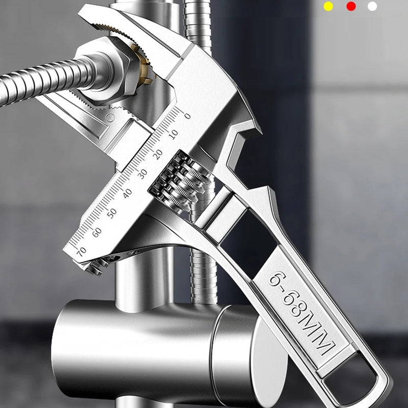 Chave Ajustável Universal de Grande Abertura 6–68mm – Multiuso para Reparos Domésticos e Tubos