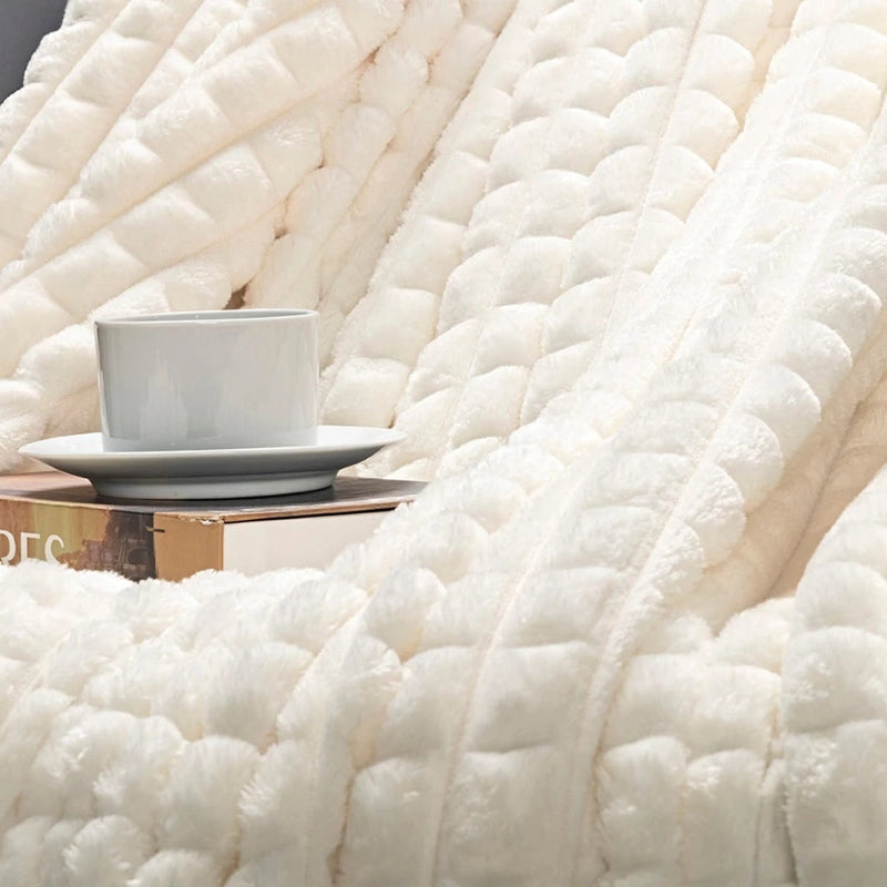 Cobertor Grosso Queen Fluffy Aveludado 320g/m²