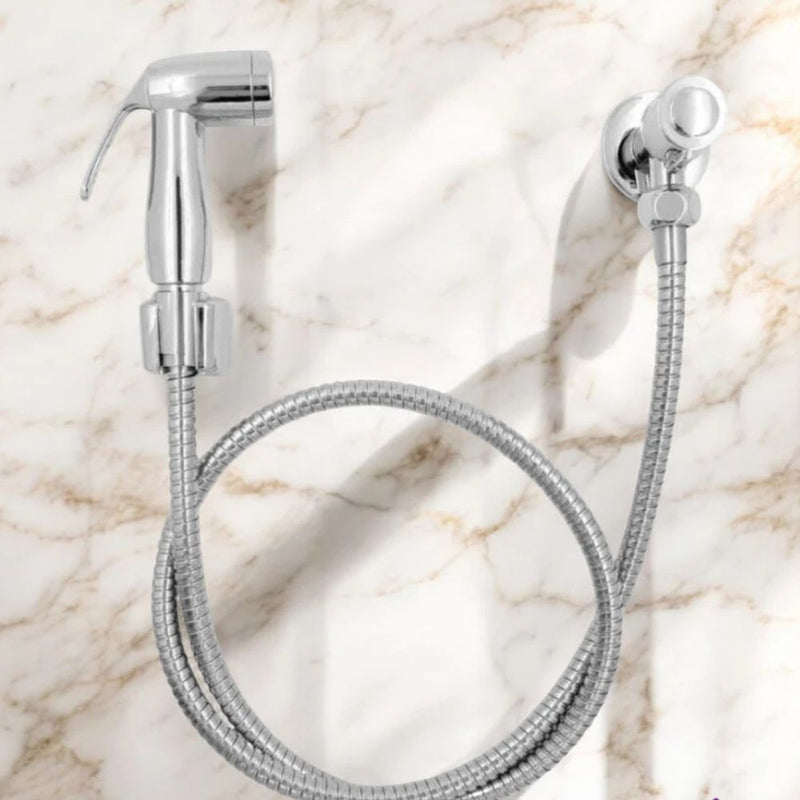 Ducha Higiênica Completa 1,20m Metal Cromado com Chuveirinho