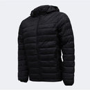 Jaqueta Masculina Puffer Impermeável Capuz Removível