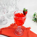 Jogo 6 Taças de Vidro Diamante Abacaxi Bico de Jaca 330ml – Copo Transparente Gourmet