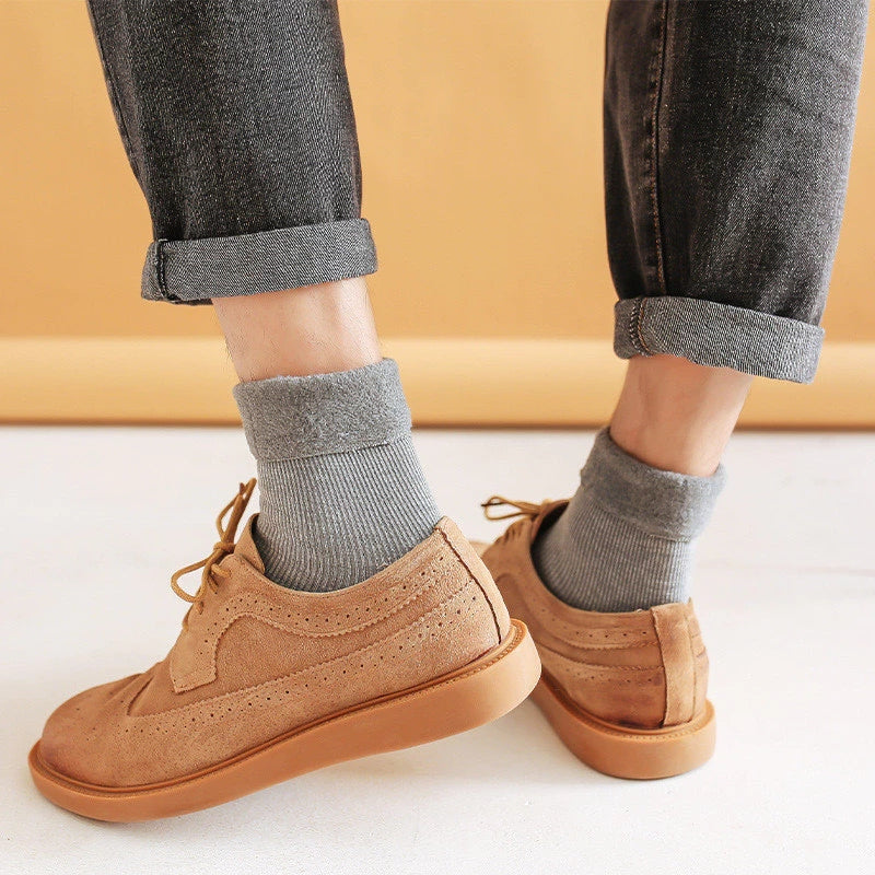 Kit 12 Meias Térmicas Quentes Forradas para Inverno