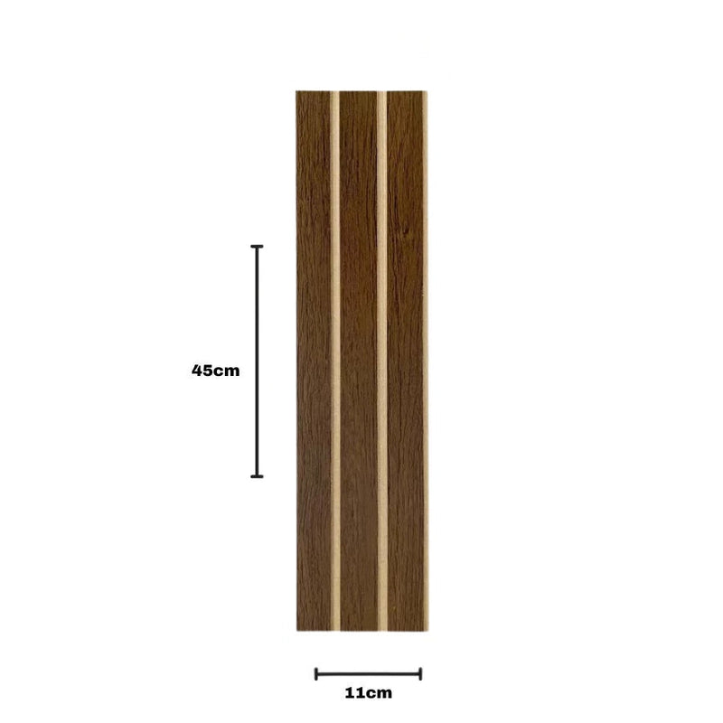 Kit 20 Painéis de Revestimento Ripado Decorativo em MDF – 45x11cm para Parede