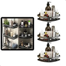 Kit 3 Suportes Organizadores de Shampoo – Prateleira de Banheiro Sem Furo em Alumínio Space Premium