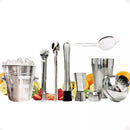 Kit Caipirinha Profissional 7 Peças com Coqueteleira Inox