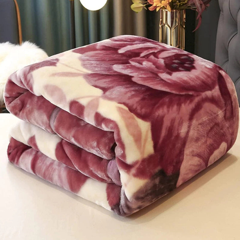 Manta Casal de Microfibra Macia de Inverno